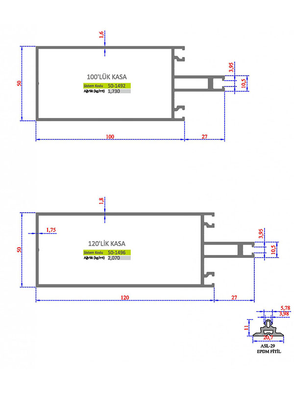 Giydirme Cephe Profilleri-8